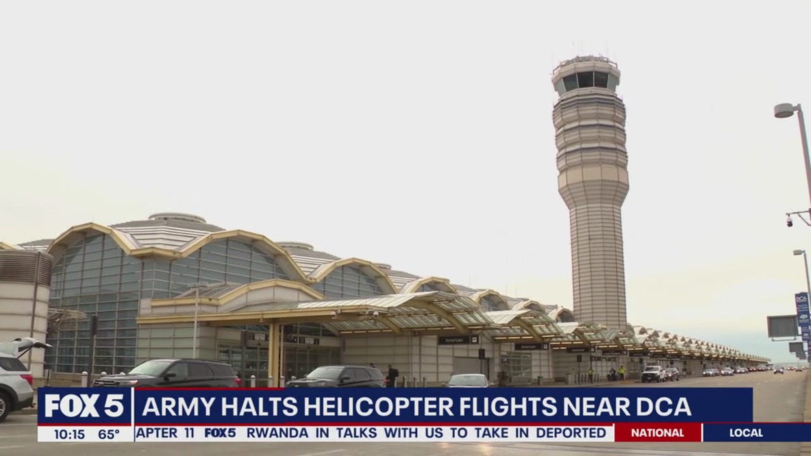 Army halts helicopter flight operations near DCA